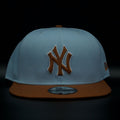 NY YANKEES BABY BLU N' BROWN SNAP BACK)