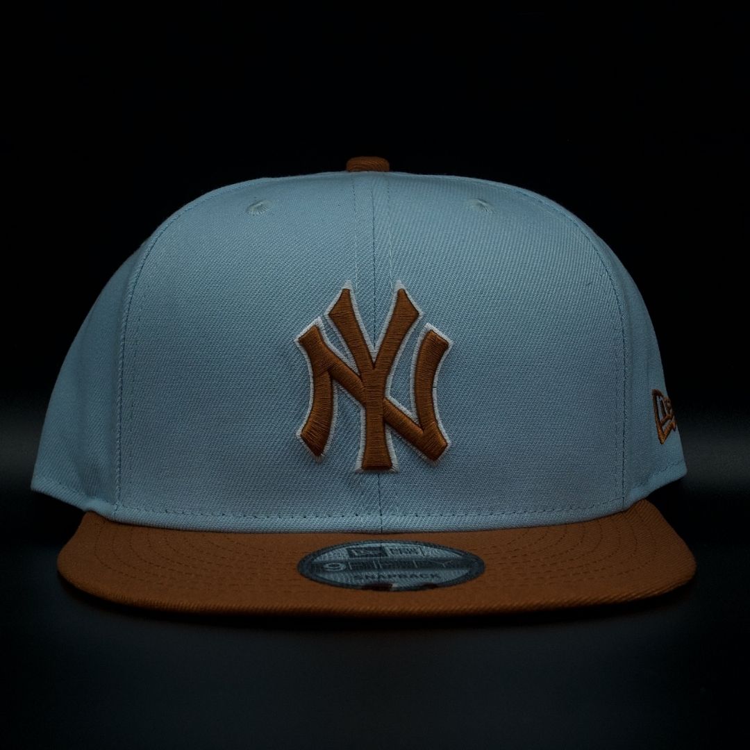 NY YANKEES BABY BLU N' BROWN SNAP BACK)