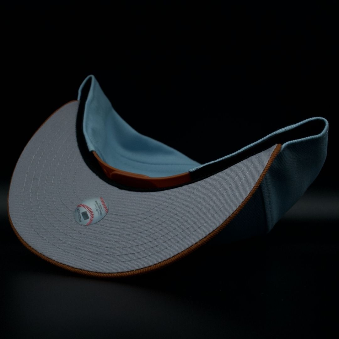 NY YANKEES BABY BLU N' BROWN SNAP BACK)