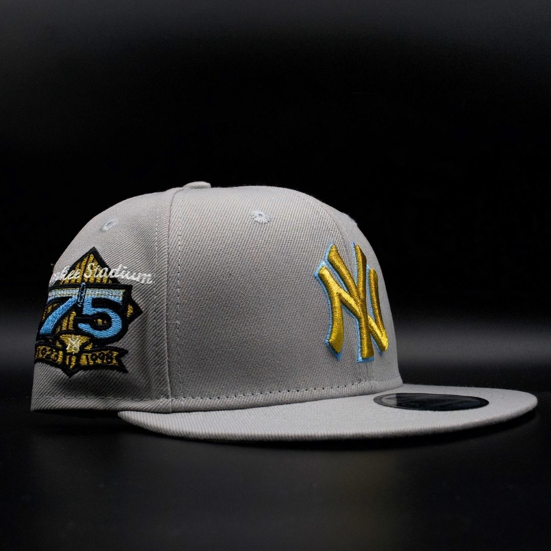 NY 75' GOLD METTALIC SNAP BACK